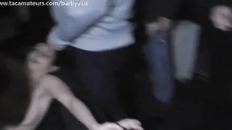Busty British Housewife BarbySlut in cum splattered gangbang bukkake