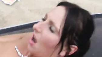 More cheerleader Tracey Lain gets ass fucked by dirty old guy