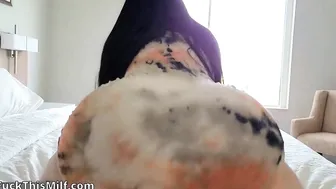 Naughy IG model invites Papi over to her hotel room to cum all over her BIG Latin boo 5
