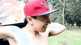 Entrenado como puta en el parque con morbo en español