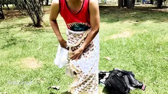 Entrenado como puta en el parque con morbo en español
