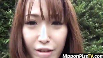 Japanese Student Absorbing Her Undergarments - Stormy Day Fetish