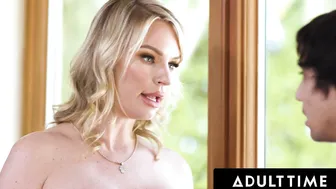 ADULT TIME - Widowed Stepmom Rachael Cavalli Flashes Naive Teen Stepson So Hell Want To Fuck Her