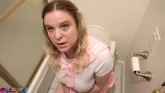 Step-Daughter creampied into the WC