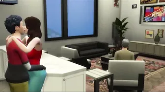 Milf Infiel Se Coge a Su Hijastro Enfrente De Su Marido