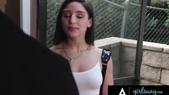 GIRLSWAY  Abella Dangers Naughty Babysitter Fantasy Comes True  Hardcore Sucking and Fucking Her Seductive Boss