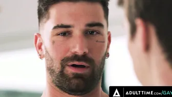HETEROFLEXIBLE - Bottom Couple Harley Xavier  Adam Awbride Are Dominated By Str8 Dominant Stranger