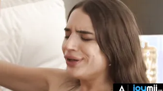 JOYMII  Sizzling brunette bombshell Candice Luciani gets intimate with her handsome friend