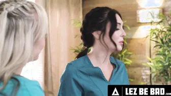 Lesbian Lust Unrelenting Masseuses Gone Wild  Charlotte Sins and Lilly Bell Take It Squirting Oral Carnage