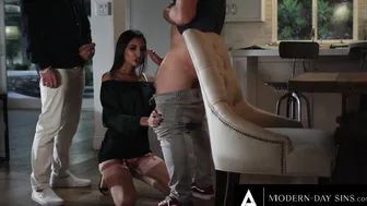 MODERN-DAY SINS - Gianna Dior Convinces Husband For A Threesome With Their Hung Roommate From Abroad