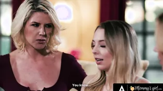 MOTHERDAUGHTER RIVALRY Heats Up! BigTitted Stepmoms Battle For The Affection Of Their Lovely Stepdaughter Lily Larimar