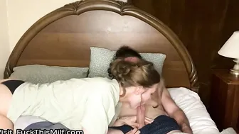 Sleepover with stepmom ended with slobbering throatpie (with subs 7