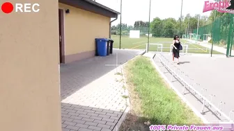 Voyeur stalks erotic milf and has sex with her