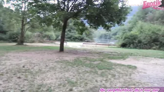 Girlfriends swap partners in foursome outdoors