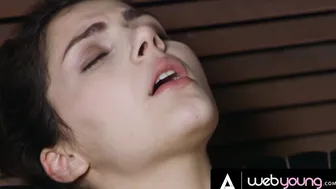 Valentina Nappi Turns Up the Heat with Slavehood in Slinky Lingerie, Riding Cock with Hot Girlfriends Pussy Cream