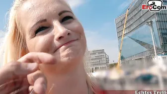 Blonde with big tits picked up for sex