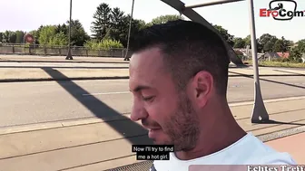 Sex on the side of the road with a tattooed breast miracle