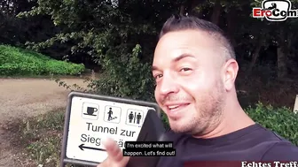 Fucking at the Berlin landmark with a blonde