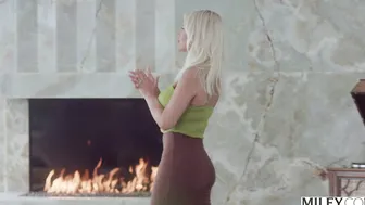 MILFY Curvy Blonde housewife Bridgette cant resist his BBC