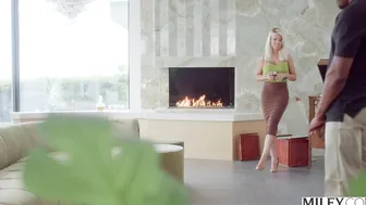MILFY Curvy Blonde housewife Bridgette cant resist his BBC