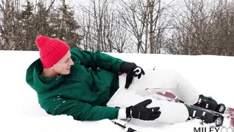MILFY Ski Instructor Brandi Teaches Young Stud New Tricks