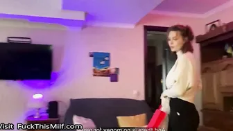 My first painful anal. Student pays rent with anal virginity. (With subs) 6
