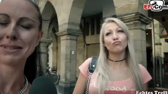 Threesome casting with German couple Herbert