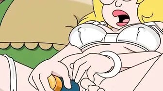 Famous toons dildo and lesbian strapon