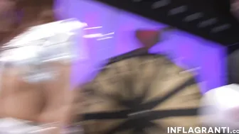 Slutty chicks sucking cocks in orgy