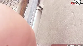 Public parking lot sex with blonde Cam-Angel