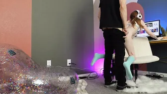 Riding His Joystick
