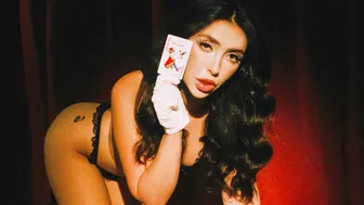 Petite Jane Wilde posing in lingerie