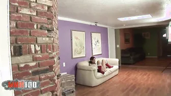 Petite dark hair Amber Rayne interracial tape with Broc Adams