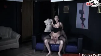 Mature porn actress seduced into anal sex