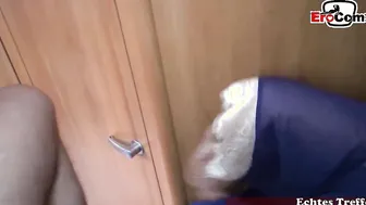 Busty amateur filmed POV at a sex meeting