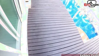 Fuck date on vacation with a young German blonde