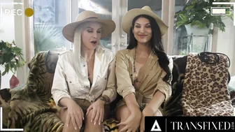 Saturated  MILF Kenzie Taylor Gets Creamy Communion With Hot Safari Lover Zariah Auras Lunatic Penis