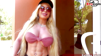 Blonde fake real estate agent fucked in the muscle ass