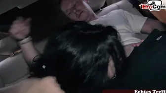 Street hooker picks up drivers for car sex