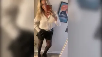 Horny Blonde Model Fucks a Black Cock Dildo