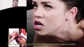 Miriam  Caballero la puta es cogida por un negro pingon
