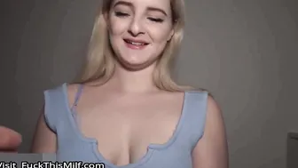 Blonde from California sucks strangers cock and gets fucked for money 11