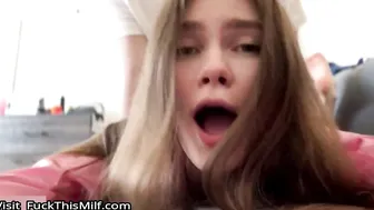 Fucking a teen cutie after our first date and she already got my cumshot 11