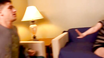 Charley Chase's Pierced Pussy Gets Fucked Hard In The Living Room