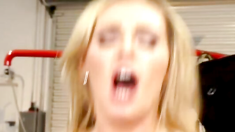 Tanya Tate fucking in the garage with her piercings