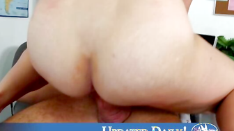 Katie Zane fucking in the desk with her small tits