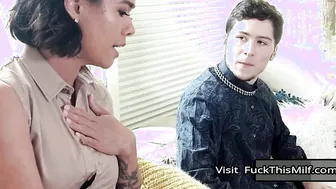 Unfaithful Wife Having A Good Time With Lucky Stud As She Slobbers His Big Shaft 8