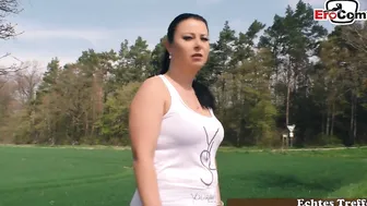 Milf publicly seduced into sex in a motorhome