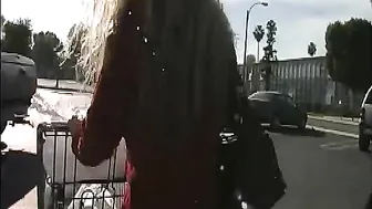 Blonde Victoria Givens fucking in the car with her tits