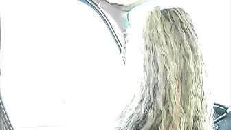 Blonde Victoria Givens fucking in the car with her tits